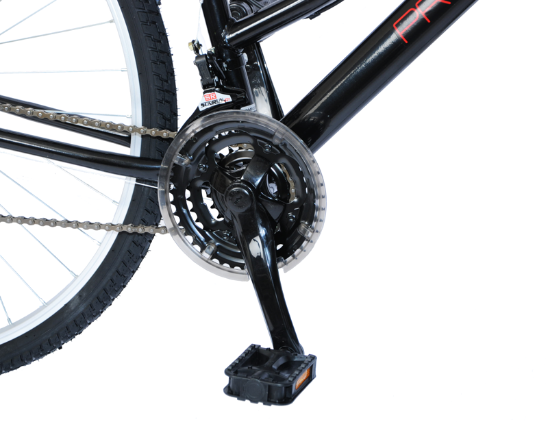 Professional Cross Commuter Mens Hybrid Bike Black and Red-4